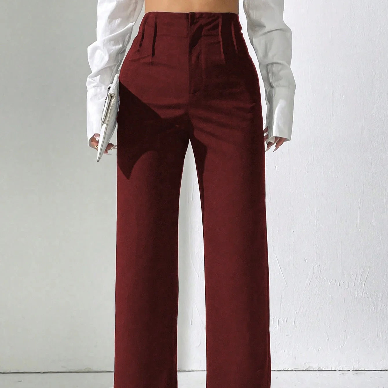 Women’s Straight-Leg High Waist Trousers