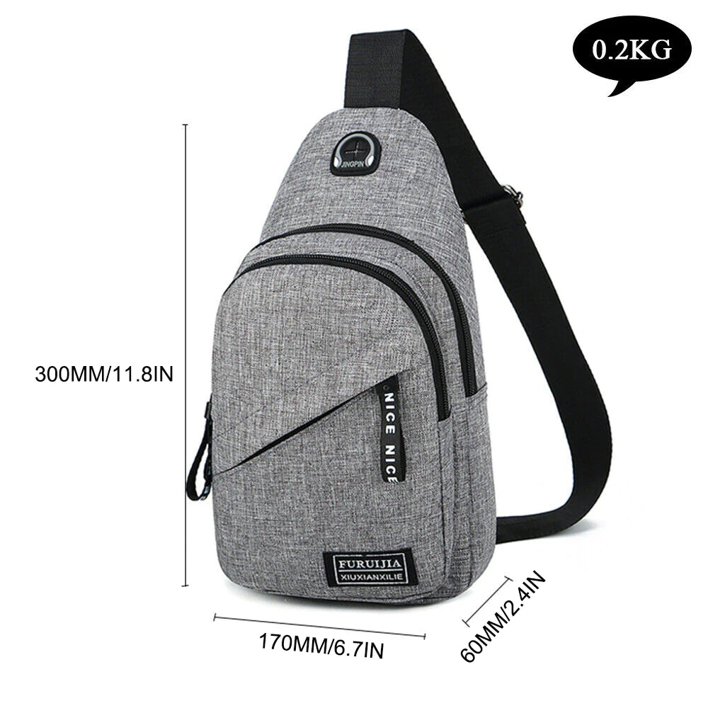 Sling Bag Chest Fanny Packs Cross Body Travel Sports Shoulder Backpack