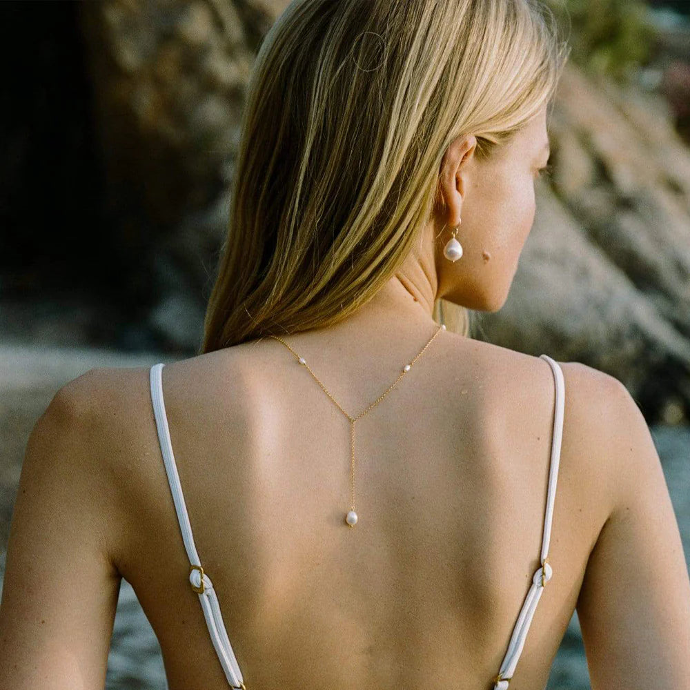 Gold Plated Freshwater Pearl Necklace
