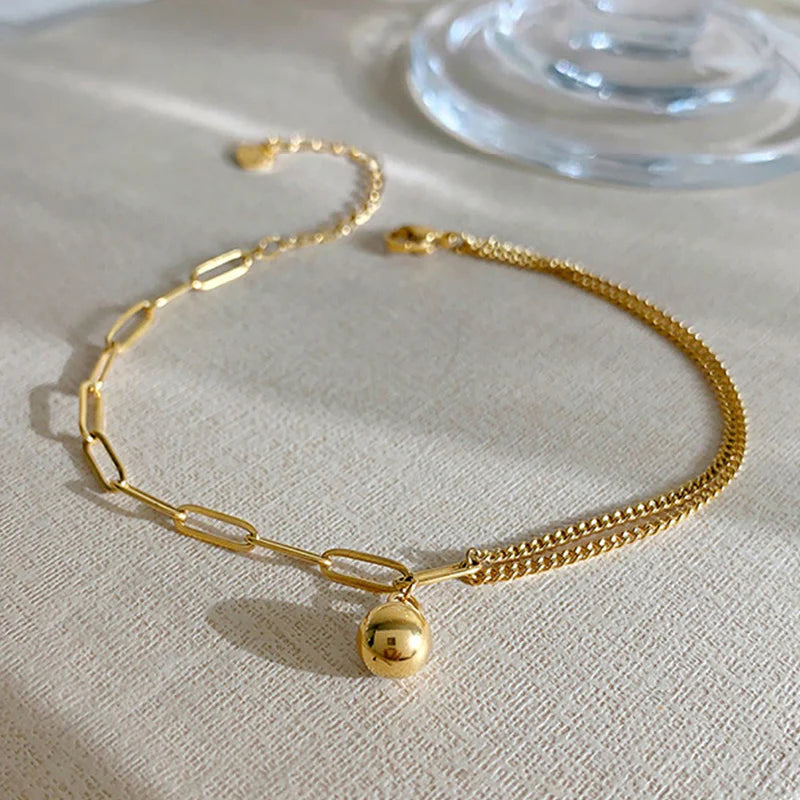 Double Chain Dainty Anklet – Tarnish Resistant