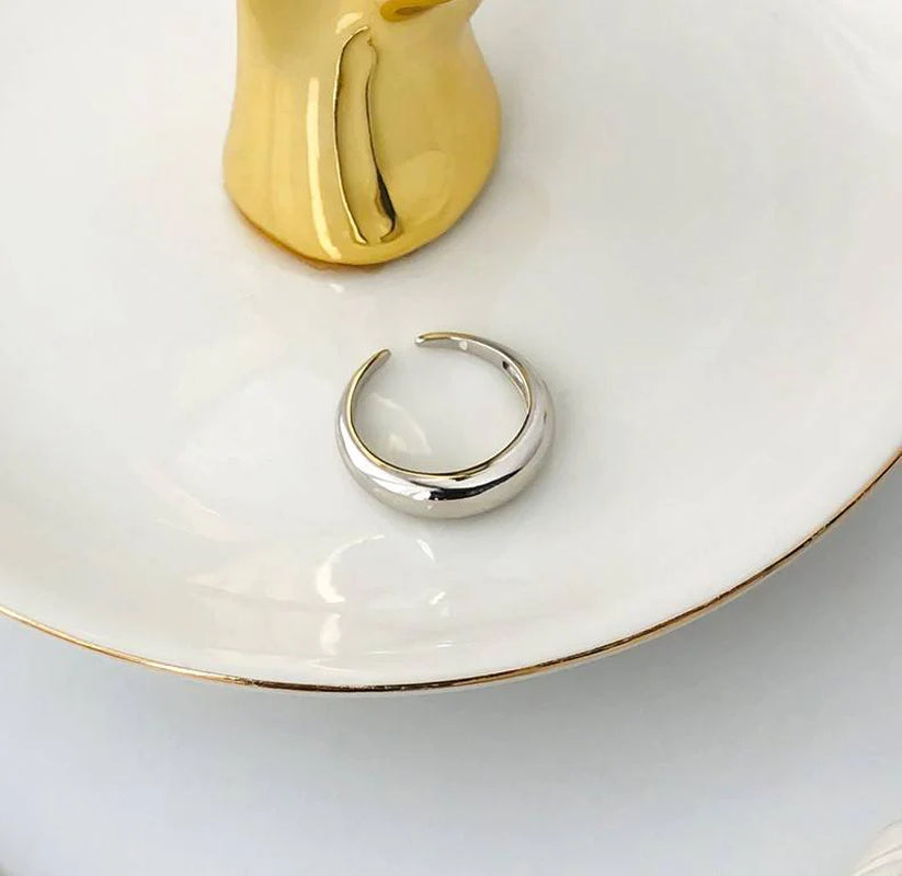 Classic 925 Silver & Gold Plated Ring