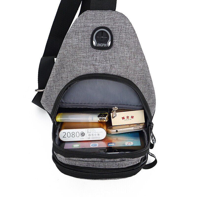 Sling Bag Chest Fanny Packs Cross Body Travel Sports Shoulder Backpack