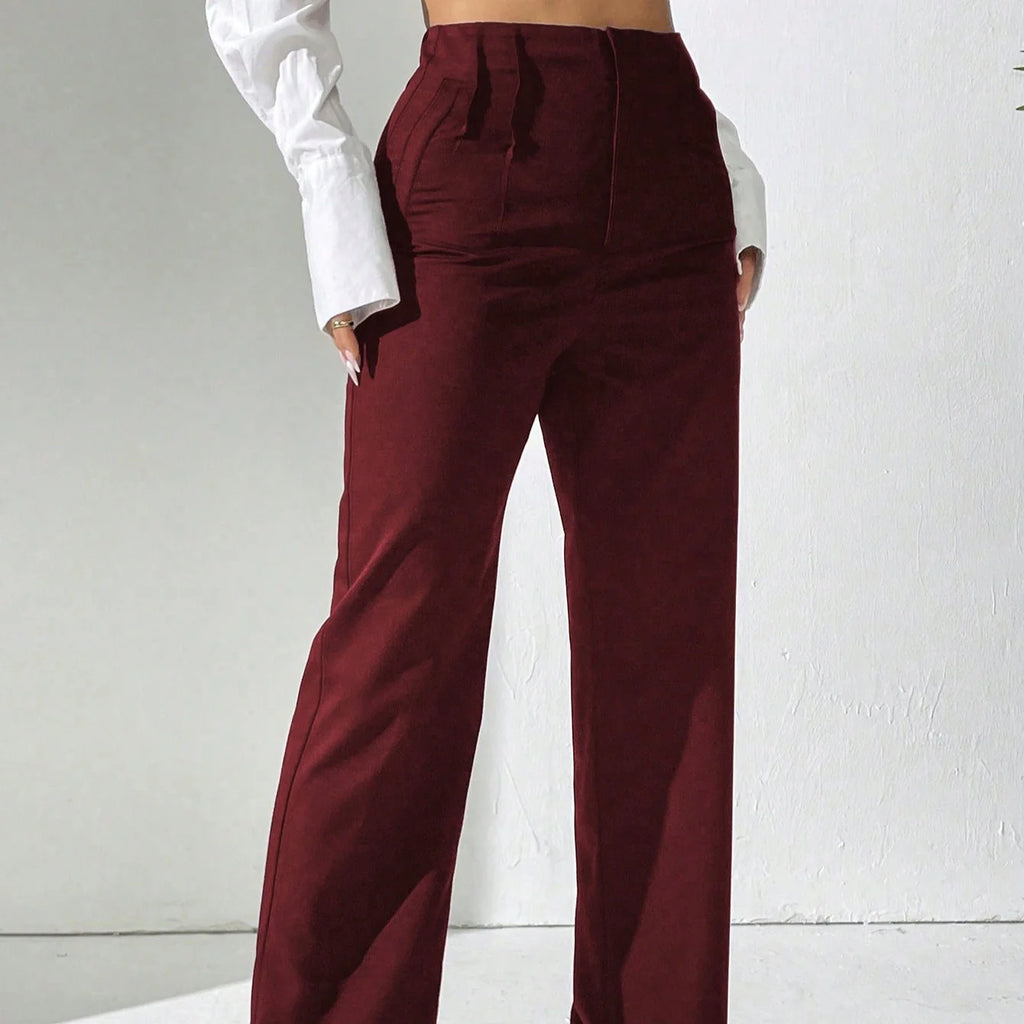 Women’s Straight-Leg High Waist Trousers