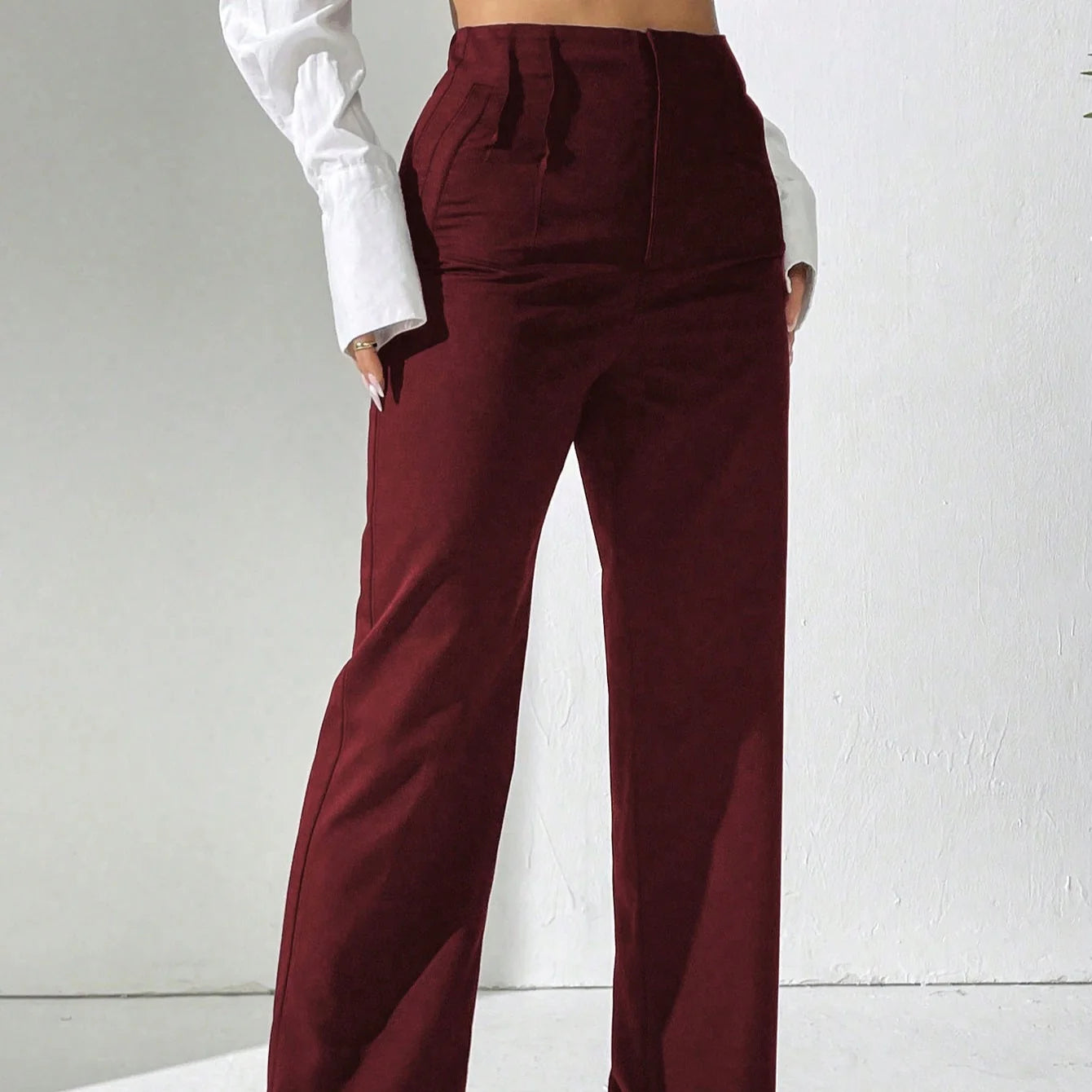 Women’s Straight-Leg High Waist Trousers