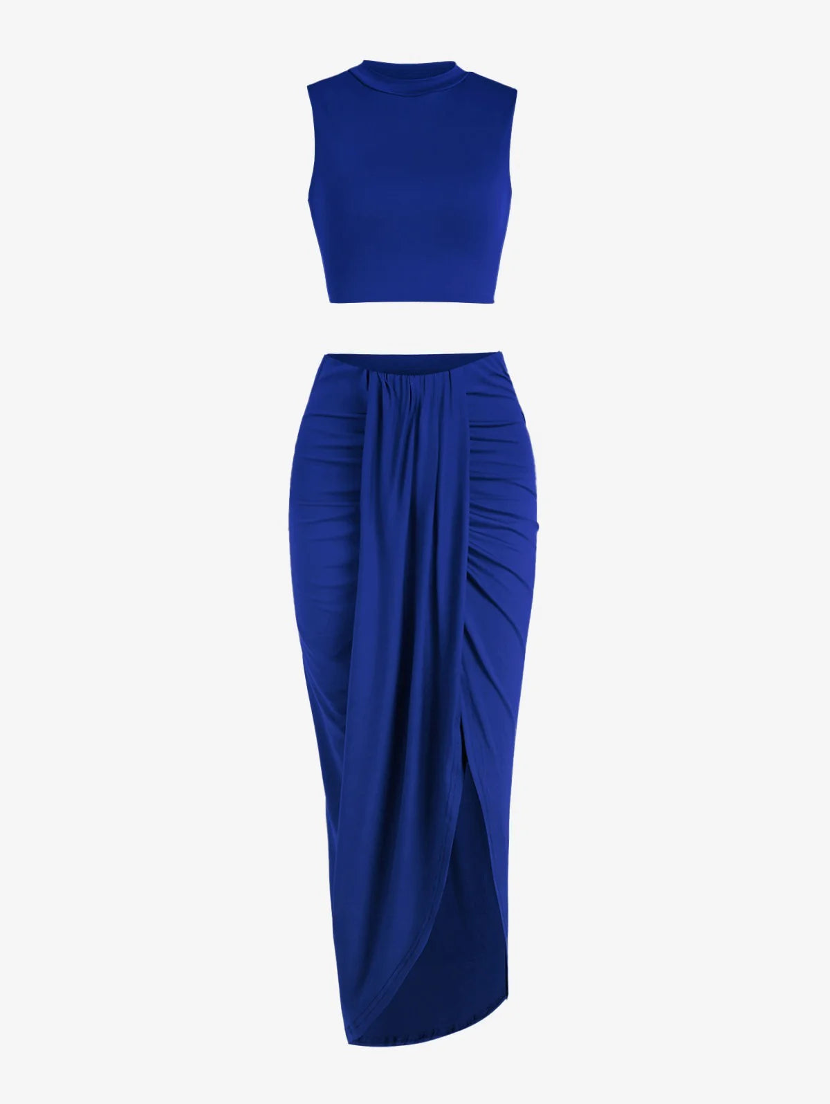 Sleeveless Summer Two-Piece Skirt Set