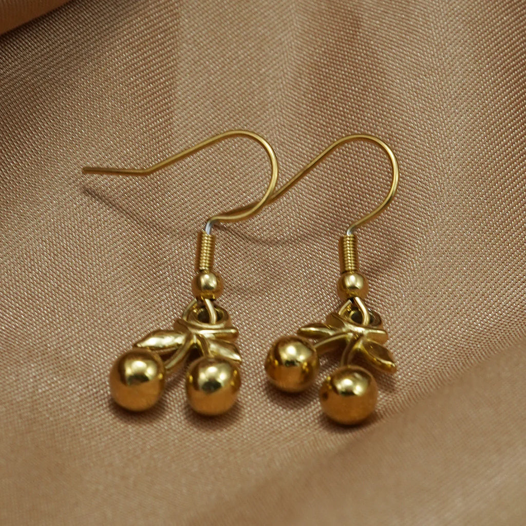 Cherry Duo Jewelry Set – 18K Gold Plated
