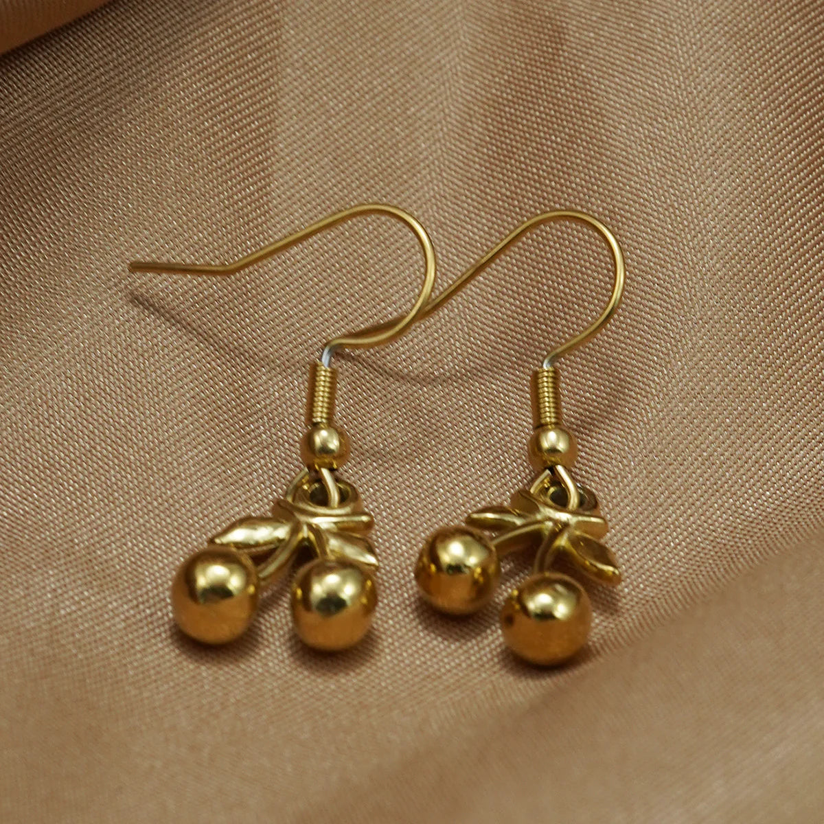 Cherry Duo Jewelry Set – 18K Gold Plated