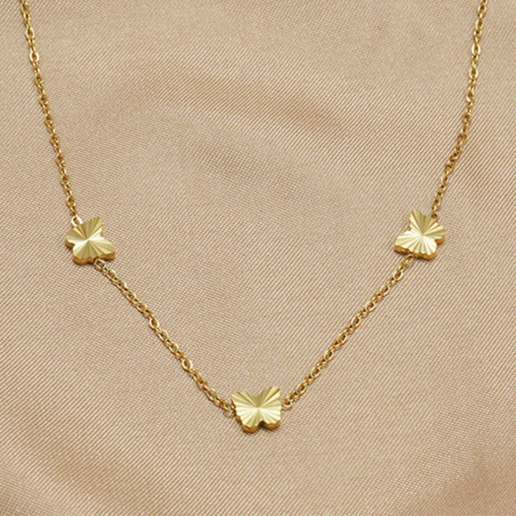 18K Gold-Plated Butterfly Set – Earrings & Necklace