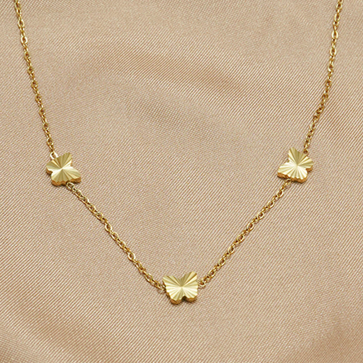 18K Gold-Plated Butterfly Set – Earrings & Necklace