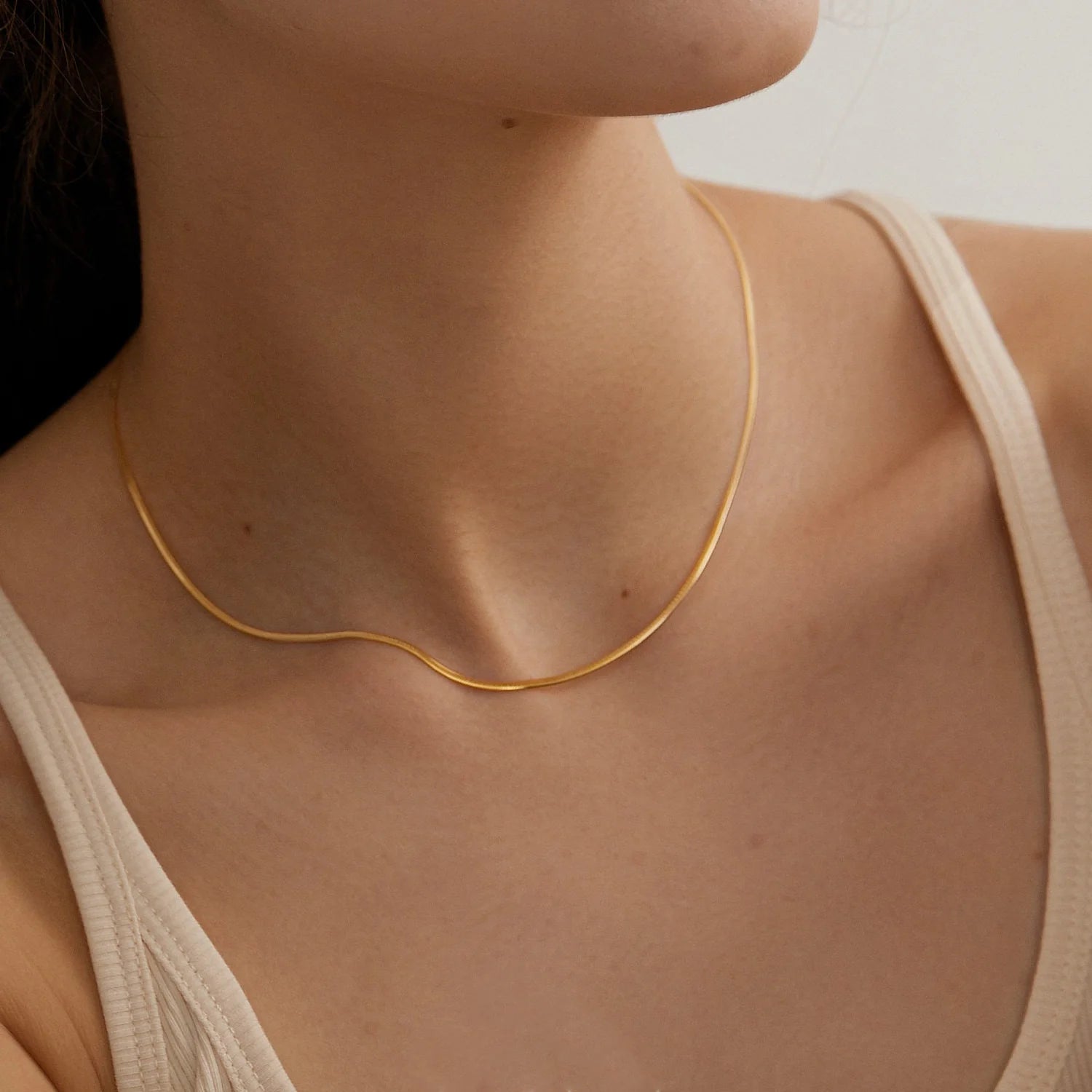 Elegant Layered Gold Choker