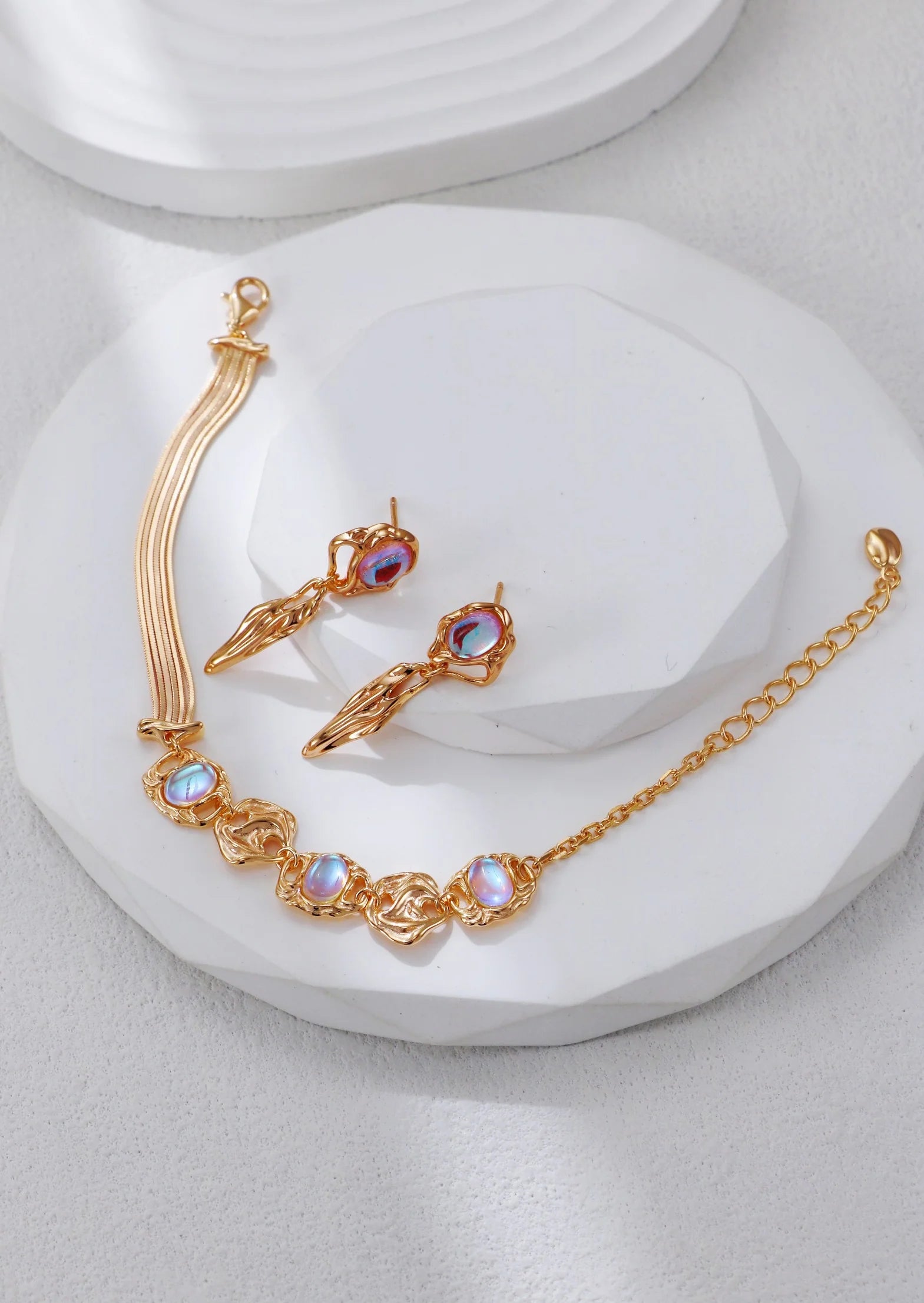 Vintage Moonstone Drop Earrings