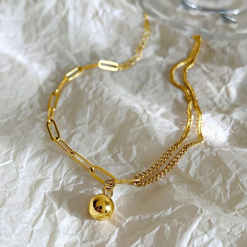 Double Chain Dainty Anklet – Tarnish Resistant