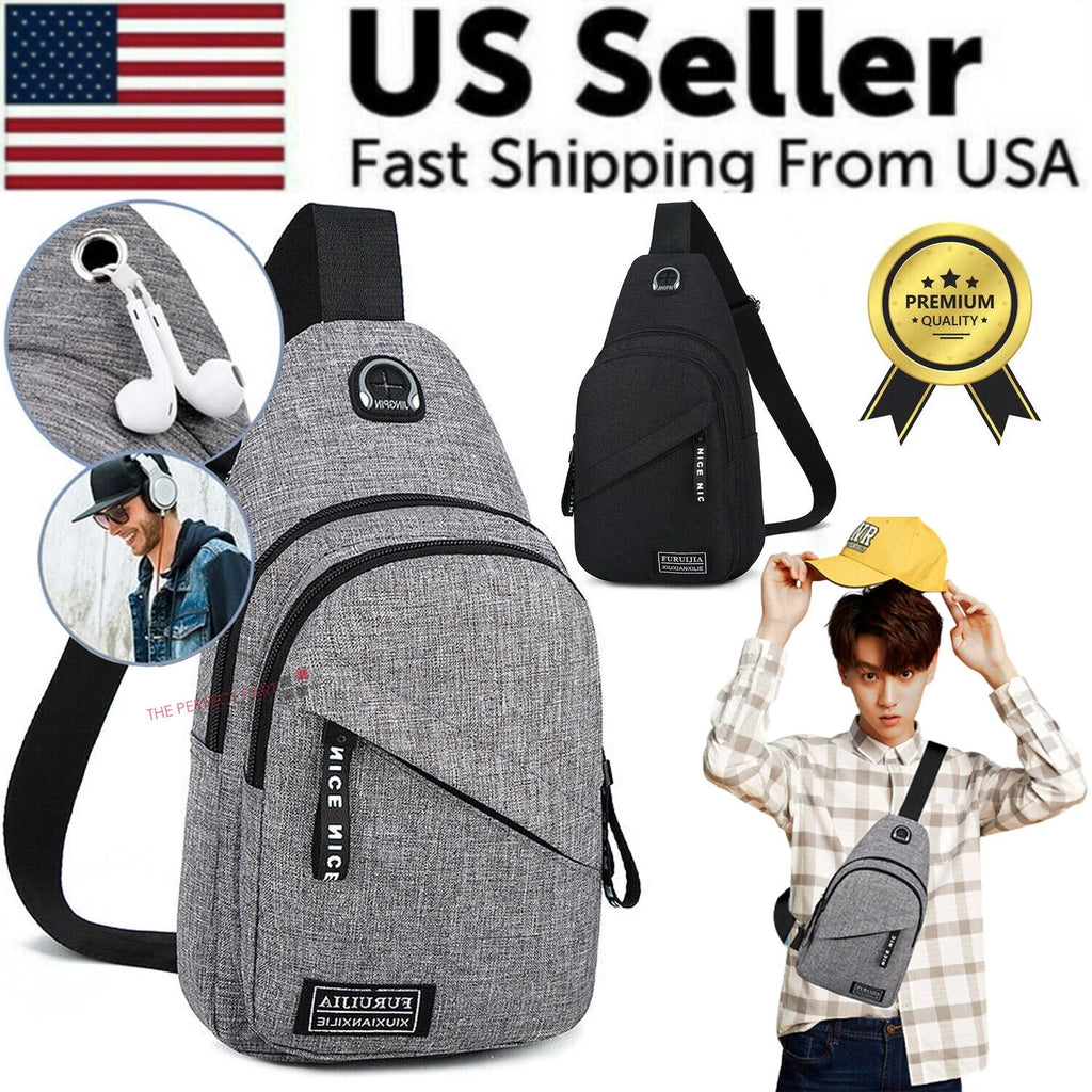 Sling Bag Chest Fanny Packs Cross Body Travel Sports Shoulder Backpack