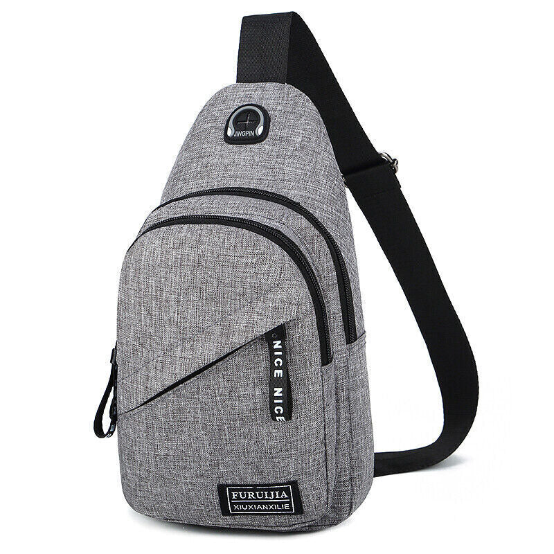 Sling Bag Chest Fanny Packs Cross Body Travel Sports Shoulder Backpack