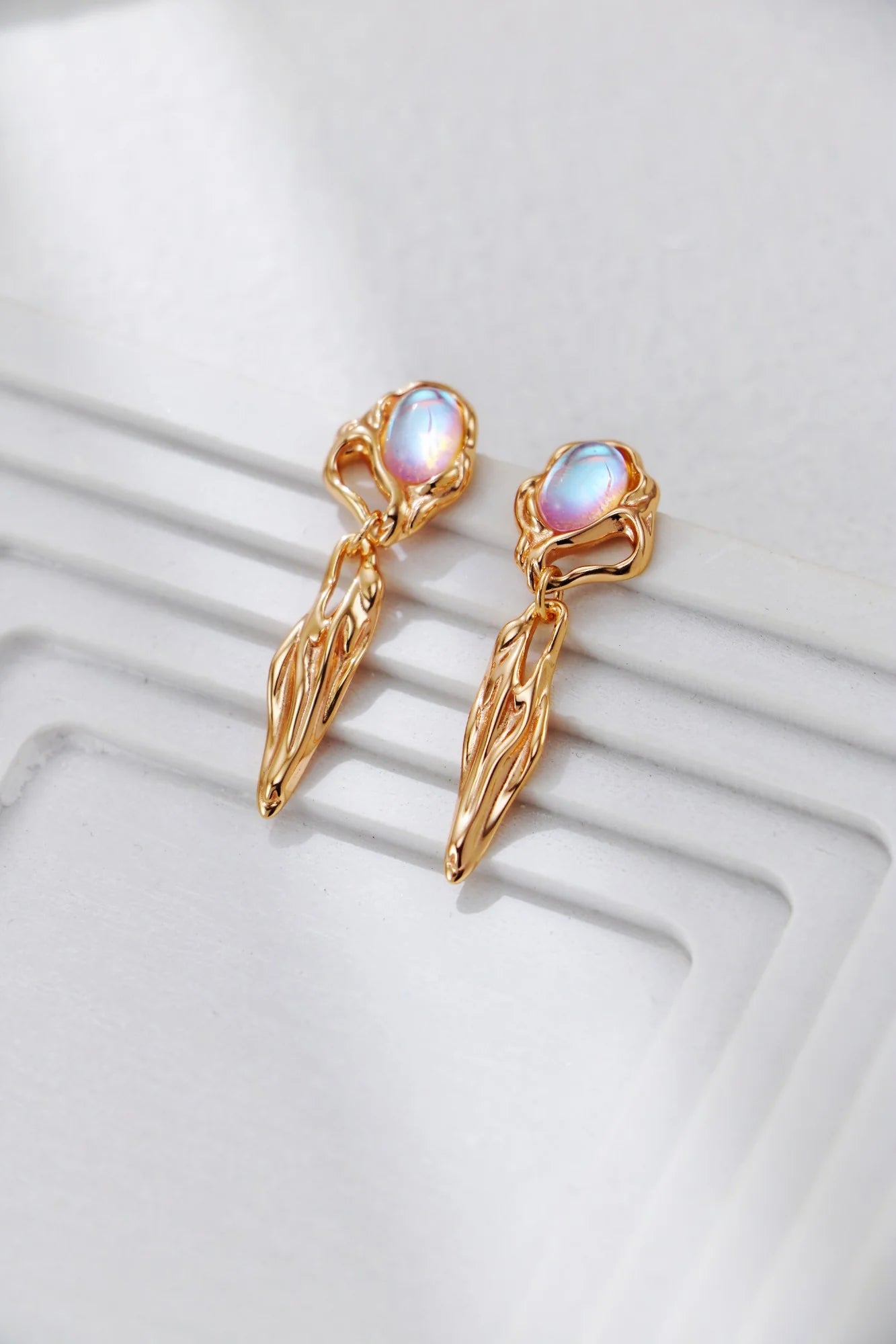 Vintage Moonstone Drop Earrings