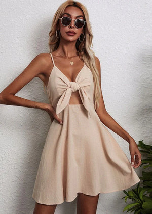 Effortless Charm V-Neck Dress