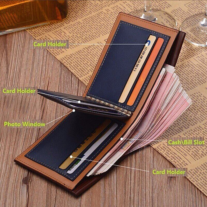 Slim Fit Bifold Card & Cash Wallet