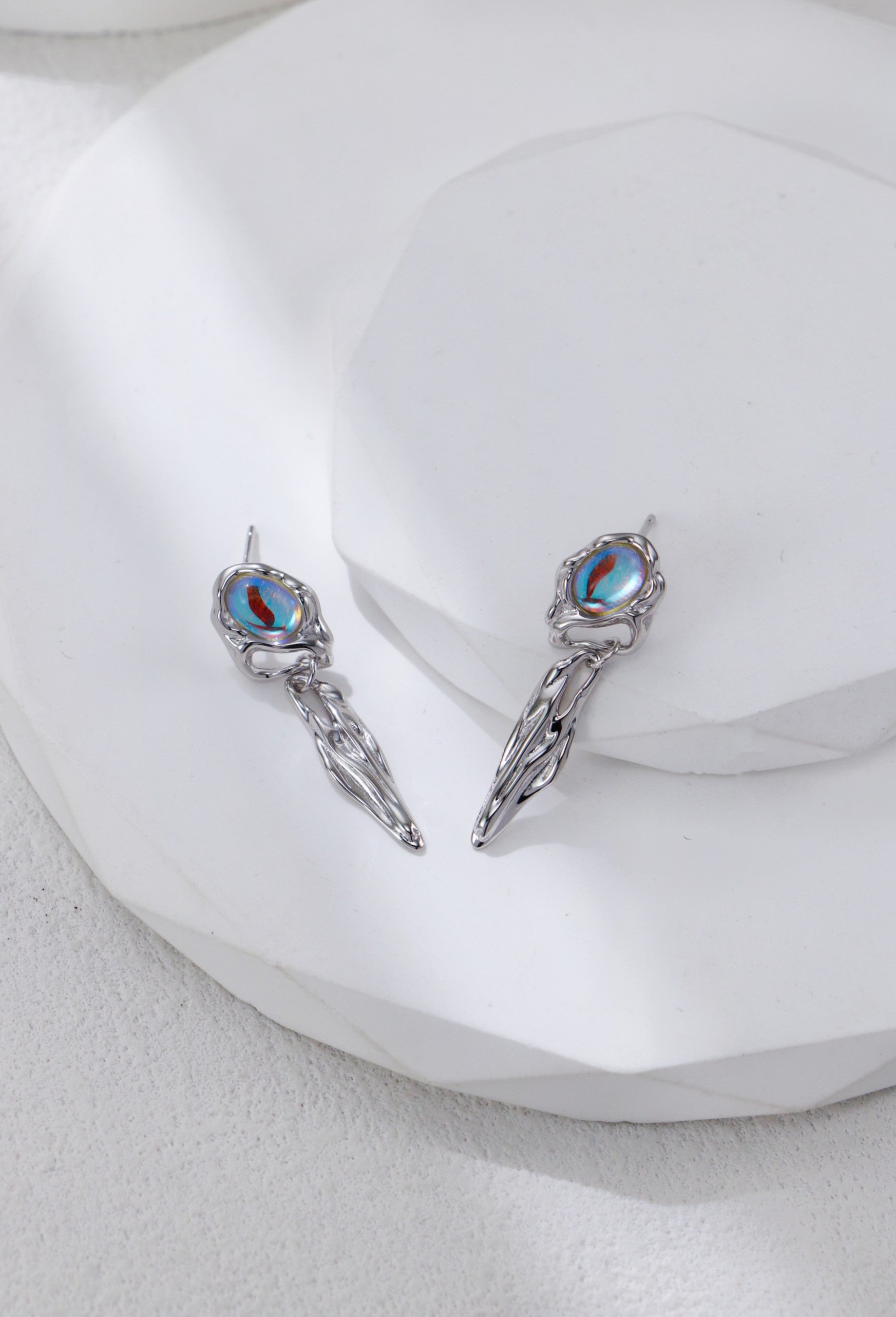 Vintage Moonstone Drop Earrings