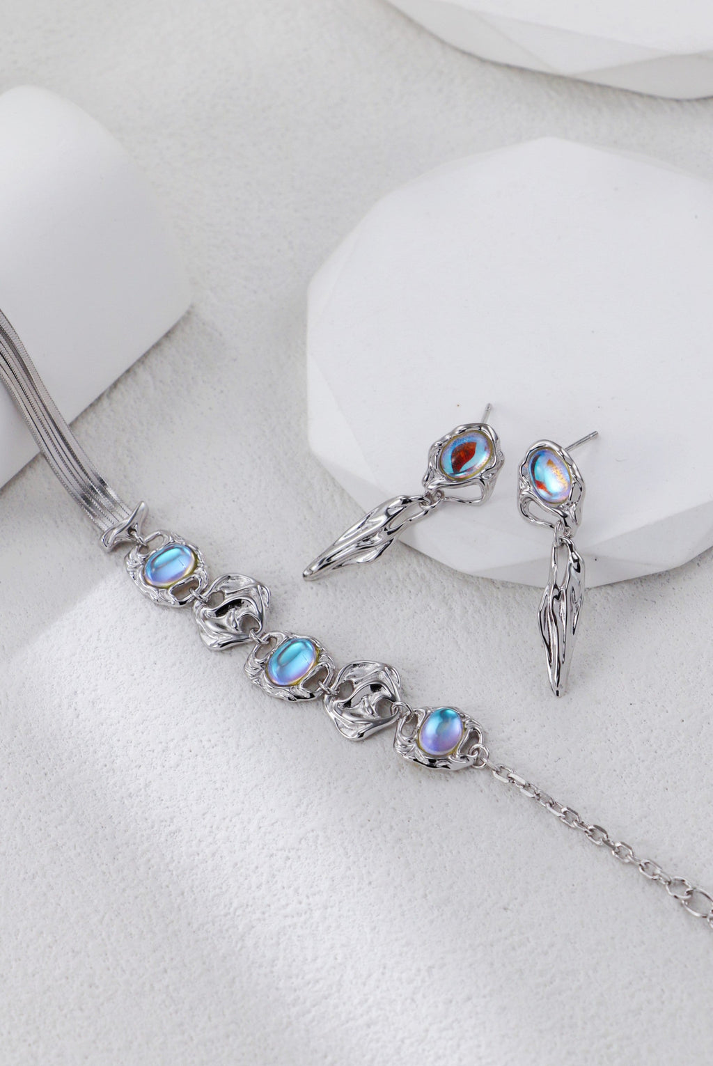 Vintage Moonstone Drop Earrings
