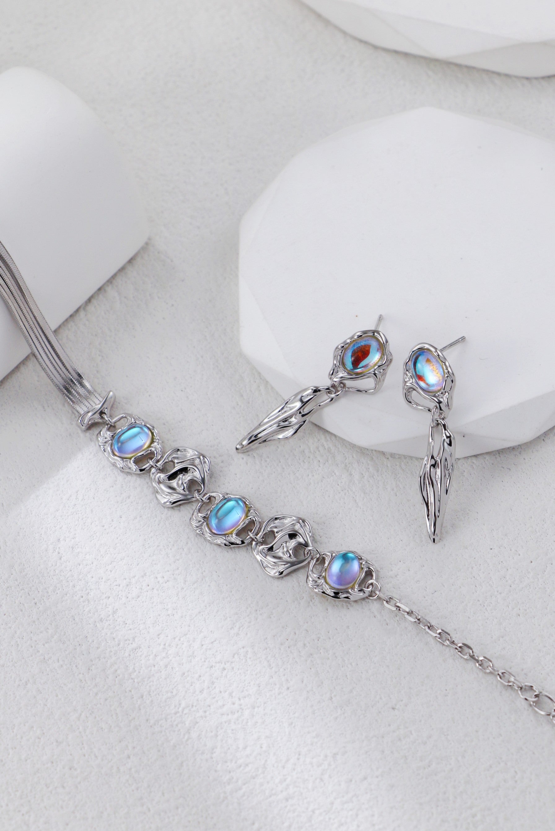 Vintage Moonstone Drop Earrings